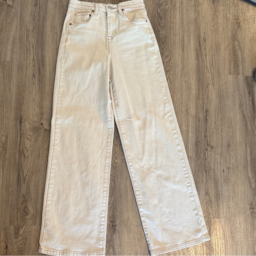 BlankNYC The Franklin Women's Straight Leg Cream Jeans